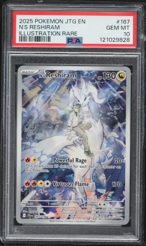 2025 #167 N's Reshiram PSA 10 Jtg EN-Journey Together Pokemon