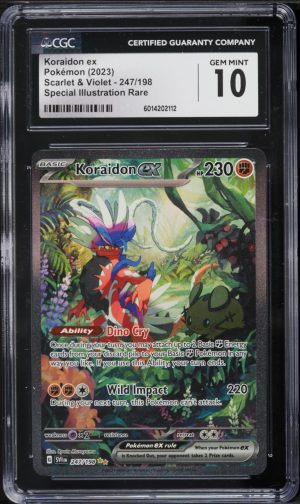 2023 POKEMON SCARLET EX - SPECIAL ART RARE KORAIDON EX CGC 10 GEM MINT