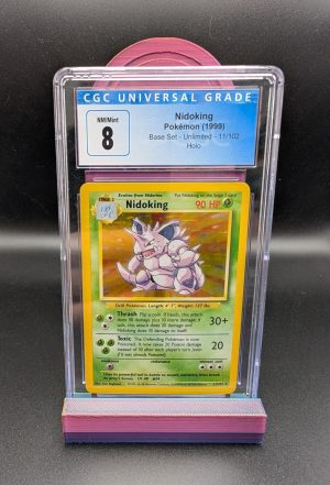 NIDOKING - CGC 8 Near Mint - POKEMON 1999 BASE SET HOLO - 11/102