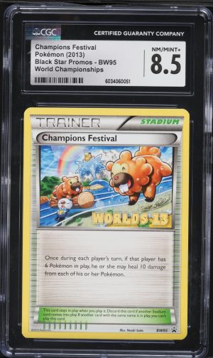 2013 Pokemon BW Black Star Promo World Champions Festival #BW95 CGC 8.5 NM-MT+