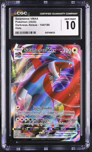 Salamence VMAX 144/189 Darkness Ablaze Full Art Holo Pokemon - CGC 10 GEM MT