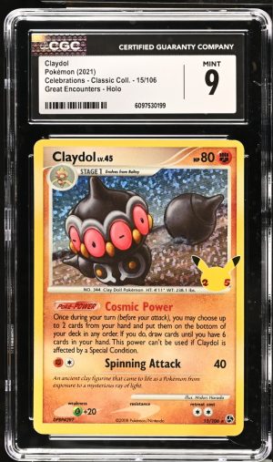 2021 POKEMON CELEBRATIONS CLASSIC COLLECTION #15 CLAYDOL - HOLO CGC 9