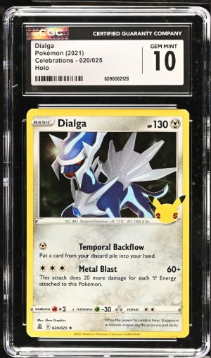 DIALGA HOLO 2021 POKEMON SWSH CELEBRATIONS #020 CGC 10