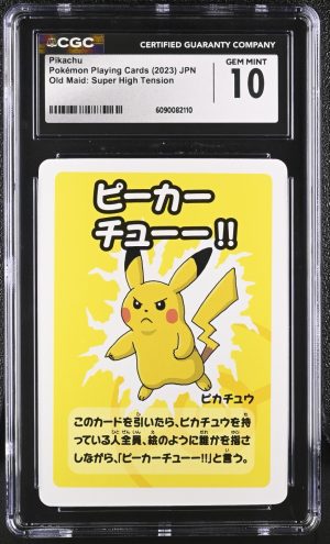Pokemon Old Maid Pikachu Super High Tension Japanese CGC 10 Gem Mint