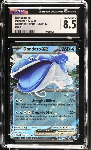 Pokémon Dondozo Ex Holo Destined Rivals 066/182 NM CGC 8.5