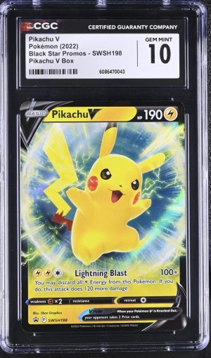CGC 10 Pikachu V SWSH198 Black Star Promo 2022 Pokemon Card Gem Mint