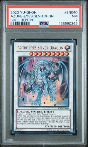 2020 Yu-gi-oh! Azure-Eyes Silver Dragon SDBE-EN040 PSA 7