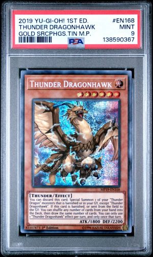 Thunder Dragonhawk - MP19-EN168 Secret Rare 1st Ed NM - Yugioh PSA 9