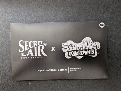 Secret Lair x SpongeBob SquarePants Rainbow Foil Edition Magic The Gathering NEW