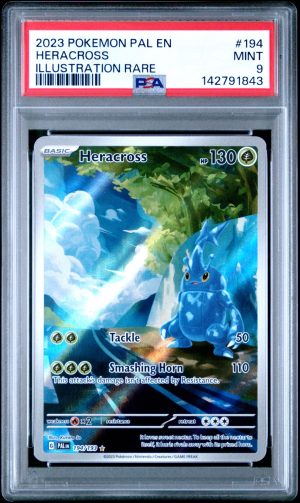 Heracross Illustration Rare PSA 9 2023 Pokemon SV Paldea Evolved #194/193