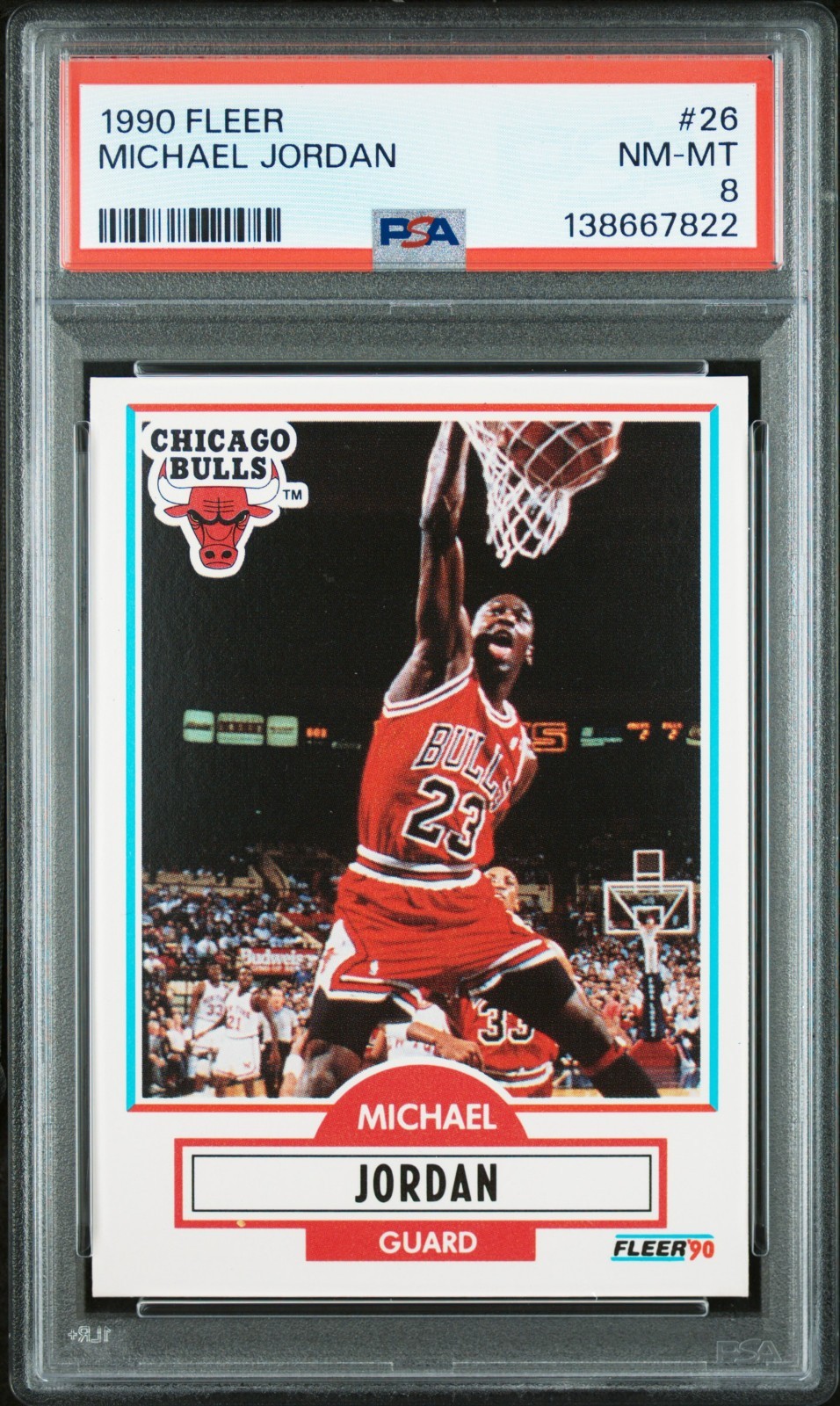 1990-91 Fleer - Michael Jordan #26 PSA 8 NM MT Chicago Bulls